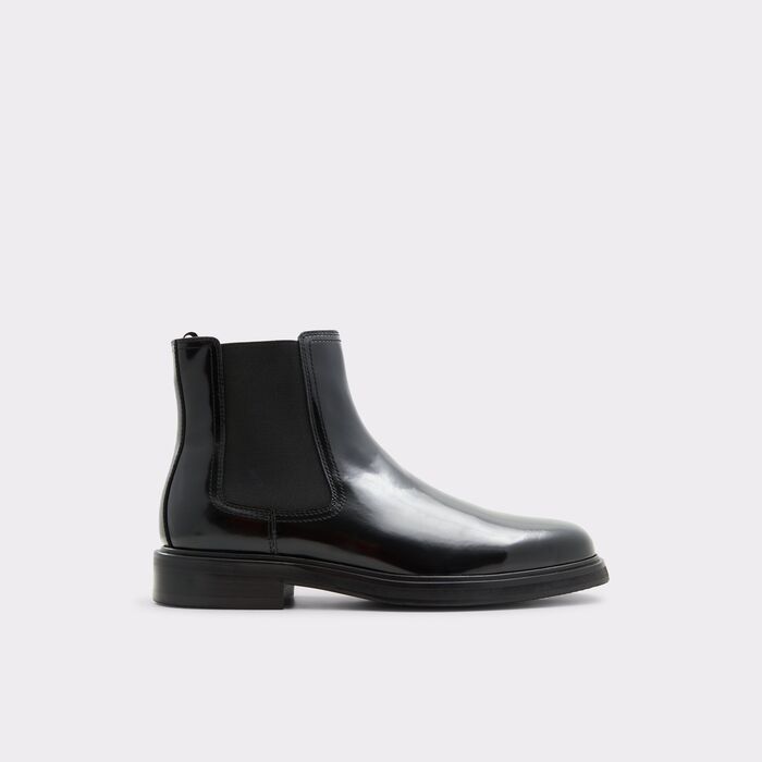 Boots in black leather - DUGGAL
