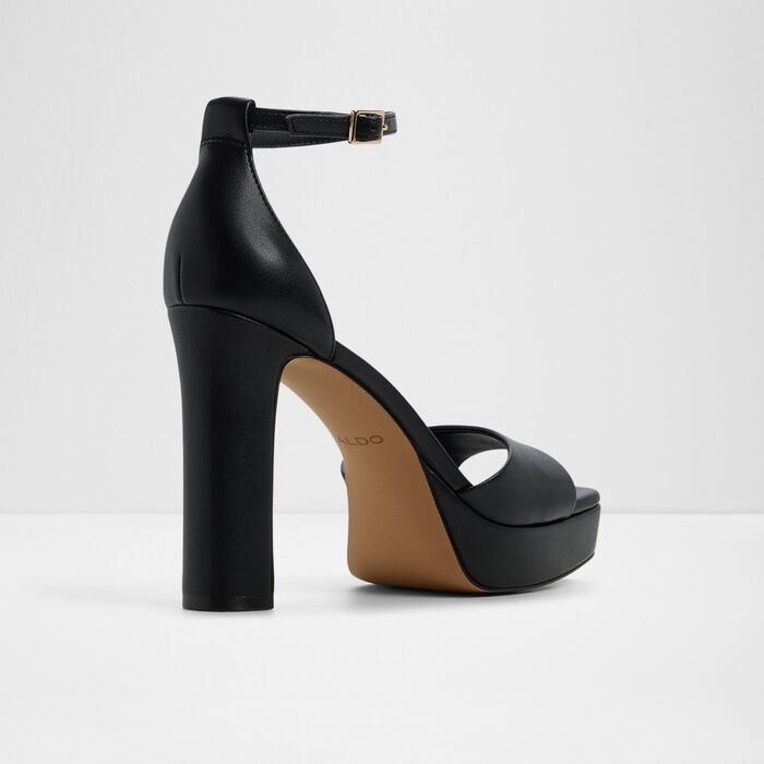 Block heeled sandals in black - ELEONIA