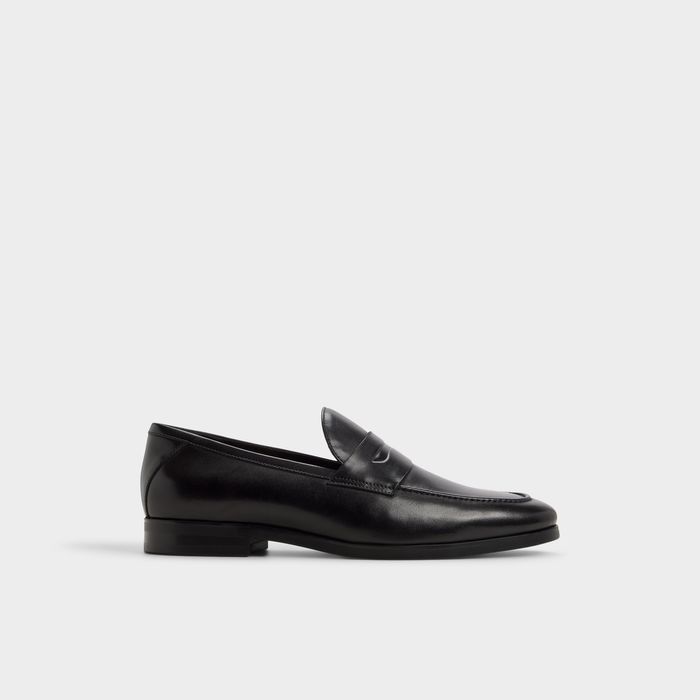 Loafers in black leather - ELVIS