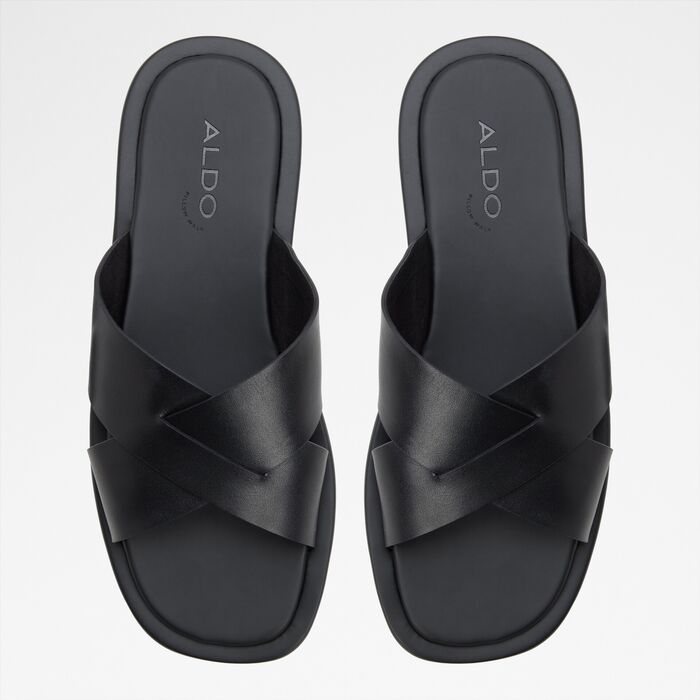 Flip-flops in black leather - EMRIS