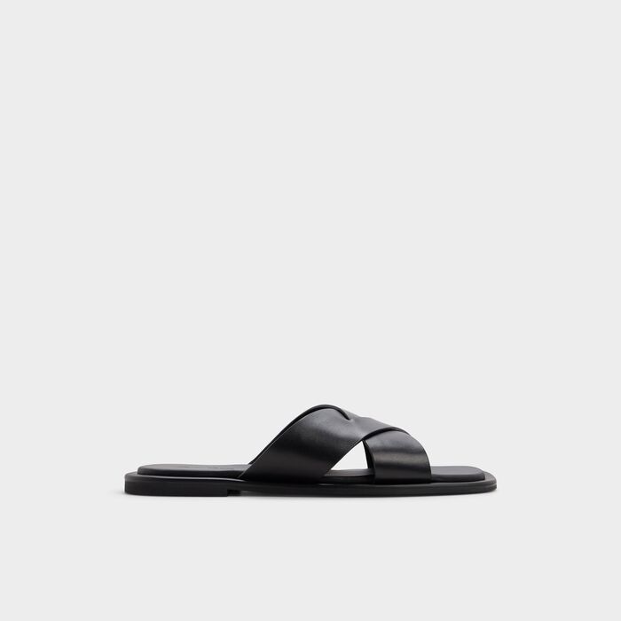 Flip-flops in black leather - EMRIS