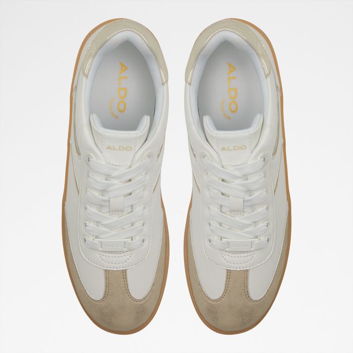 Flat trainers in white and gold - ERILG