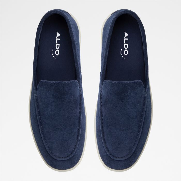 Loafers in navy leather - ETON