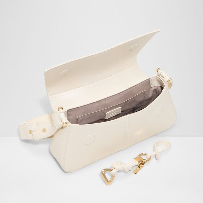 Shoulder bag in white - EVENA