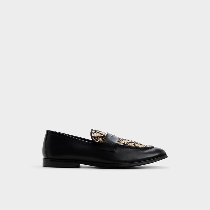 Loafers in black leather - FANO