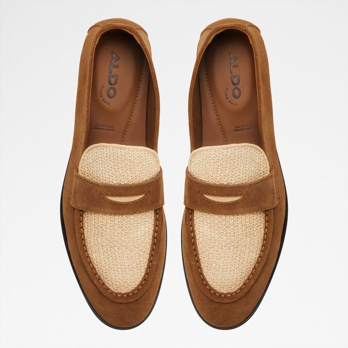 Loafers in cognac leather - FANO