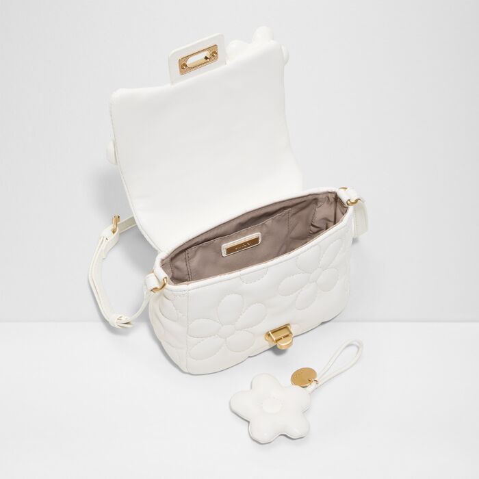 Crossbody bag in white - FFLOWERPUFFY