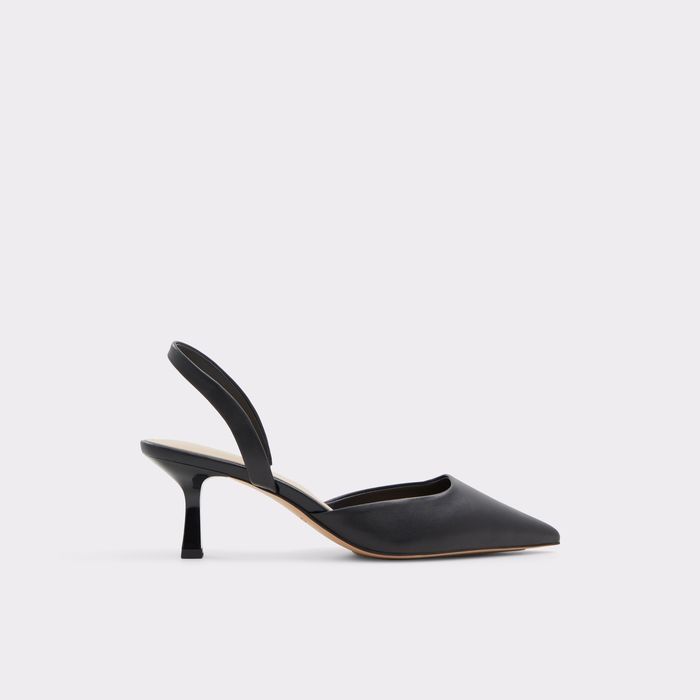 Kitten heeled shoes in black - GAVEDESSI