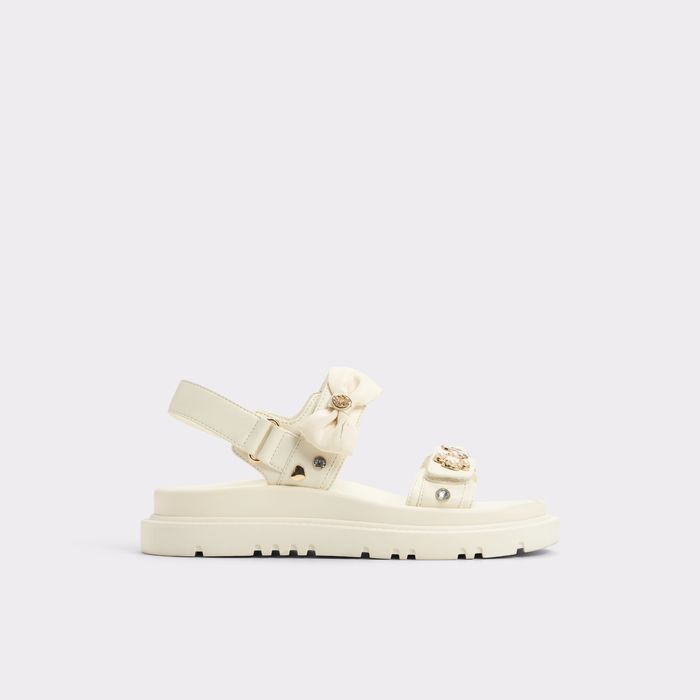 Flat sandals in white - GEMIMA