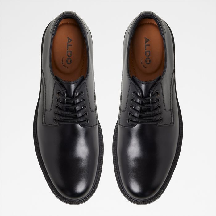 Casual shoes in black leather - GEOFF