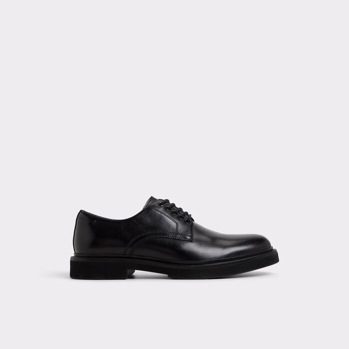 Casual shoes in black leather - GEOFF