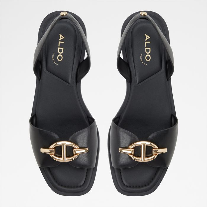Flat sandals in black - GOASSI