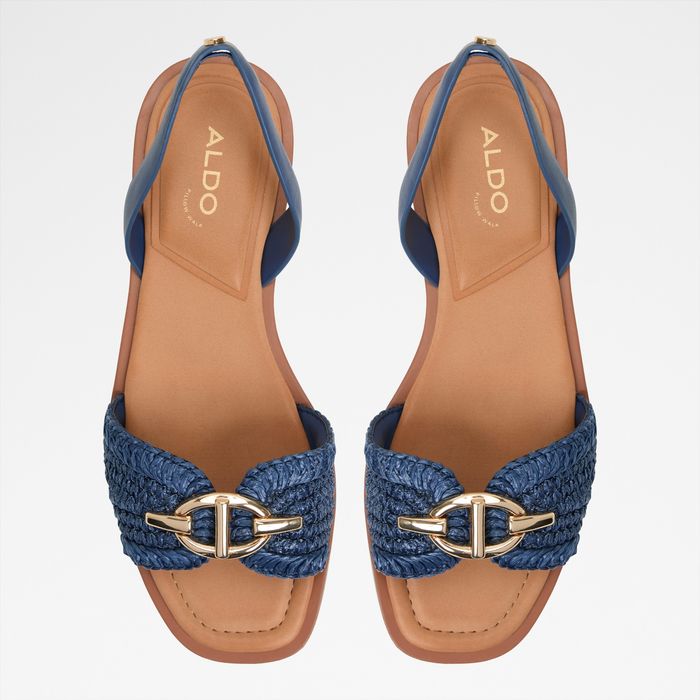 Flat sandals in navy - GOASSI