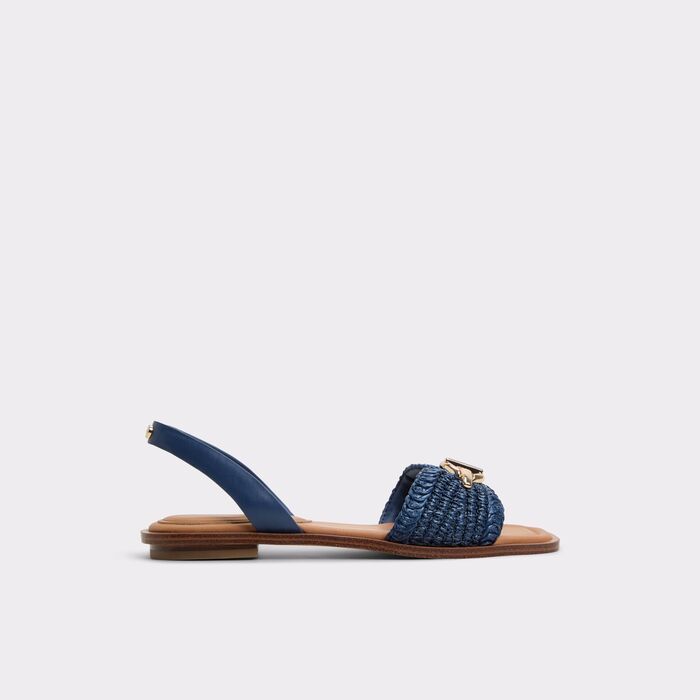 Flat sandals in navy - GOASSI