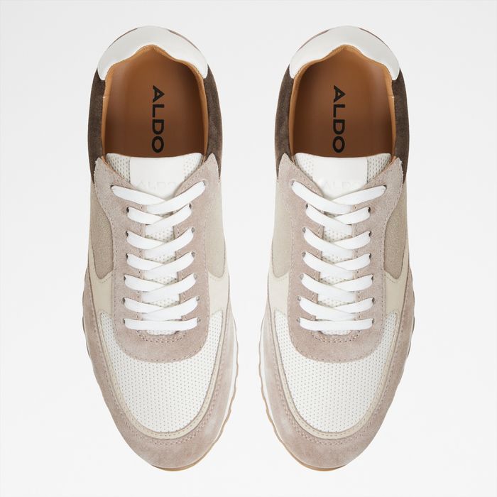 Trainers in beige leather - GORDO