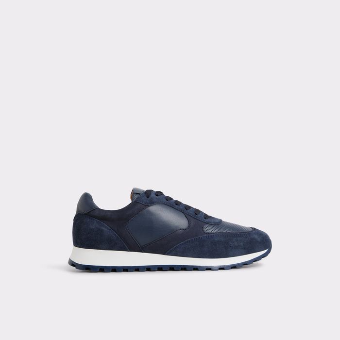Trainers in navy leather - GORDO