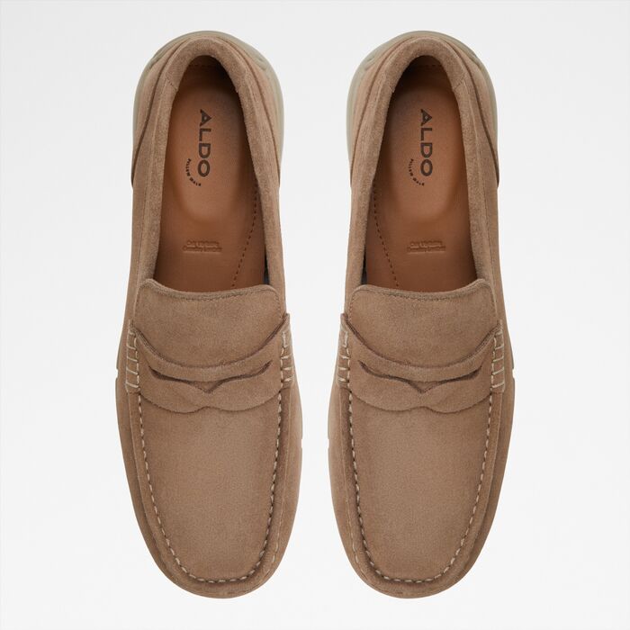 Loafers in beige leather - GWUD-IN