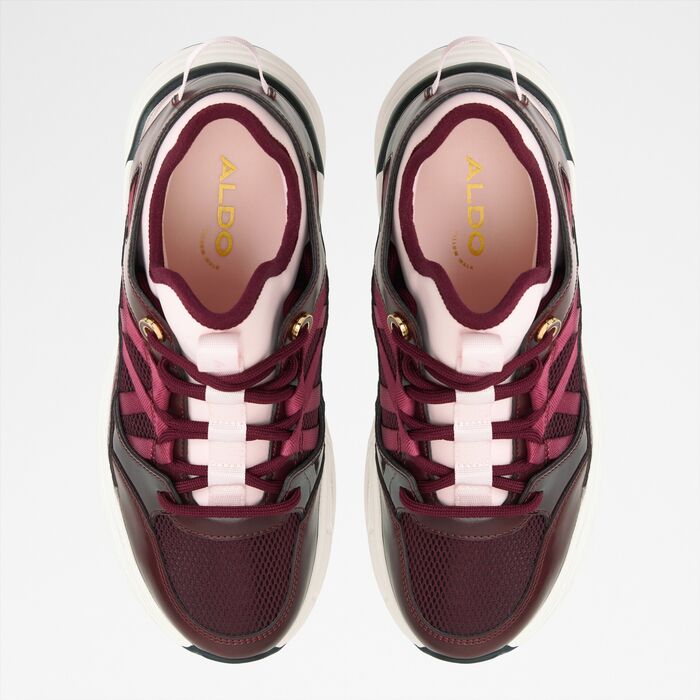 Wedge heeled trainers in bordo - HADDEY