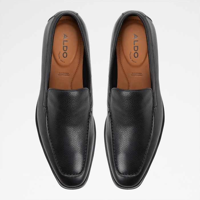 Loafers in black leather - HERIOT