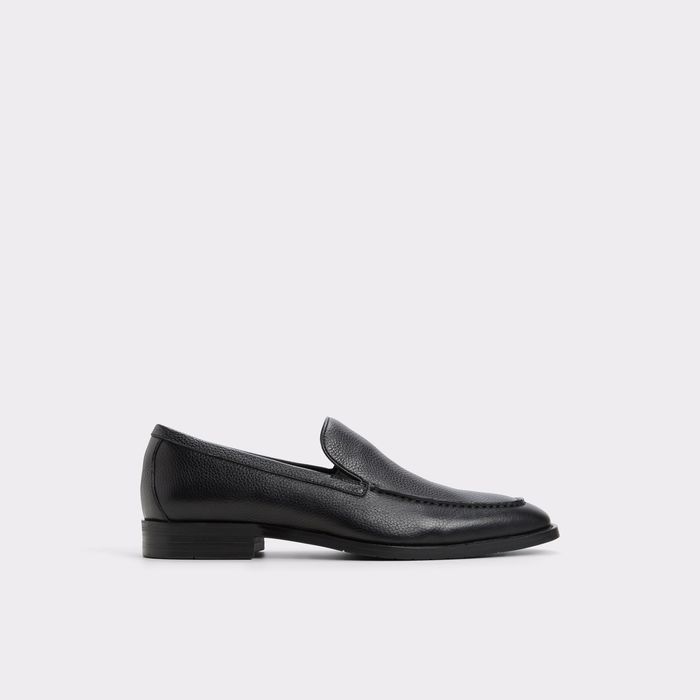Loafers in black leather - HERIOT