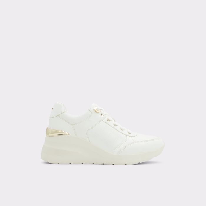 Wedge heeled trainers in white - ICONISTEP
