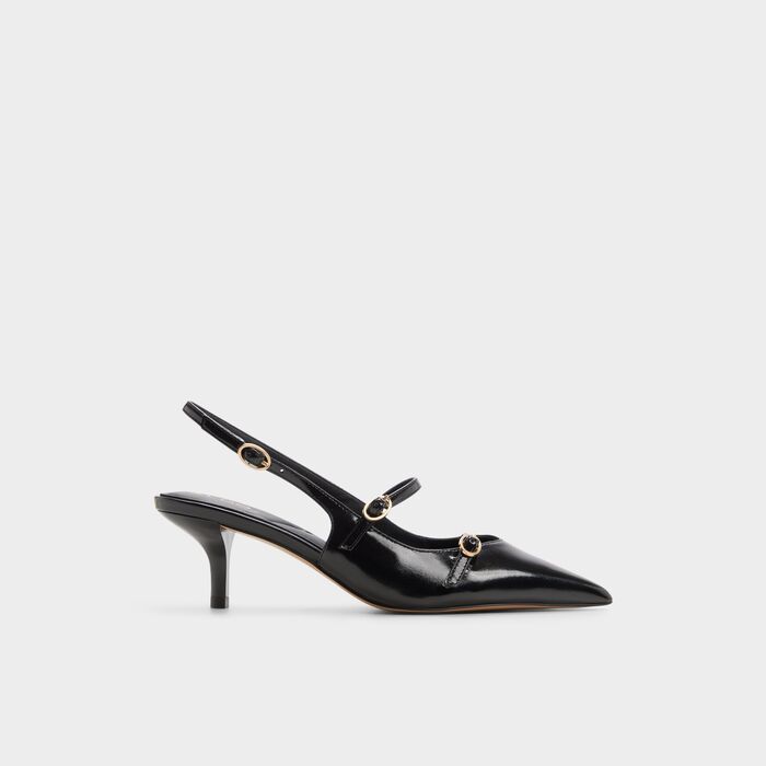 Kitten heeled shoes in black - JACQUIE