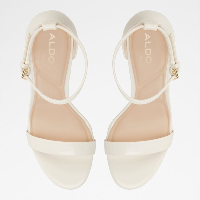 Stiletto heeled sandals in white - JACYNTHE