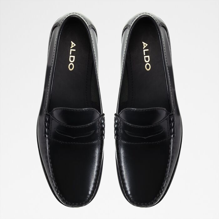 Loafers in black leather - JAREY