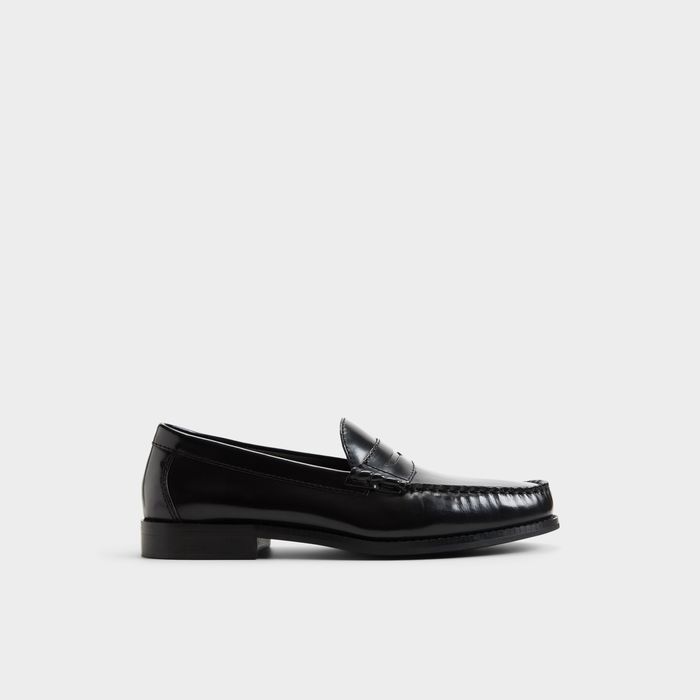Loafers in black leather - JAREY