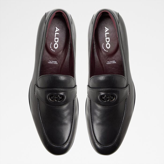 Loafers in black leather - JAROD