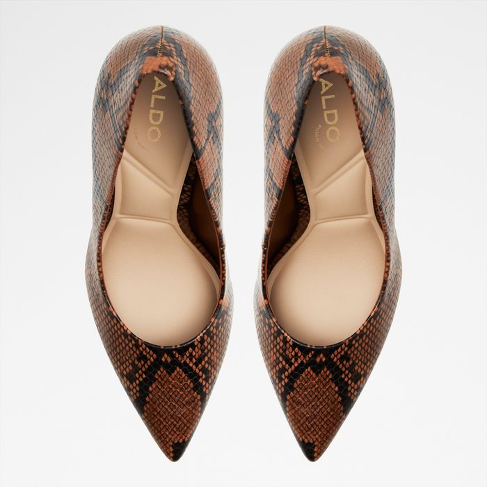 Block heeled shoes in brown - JAVABRIRYN