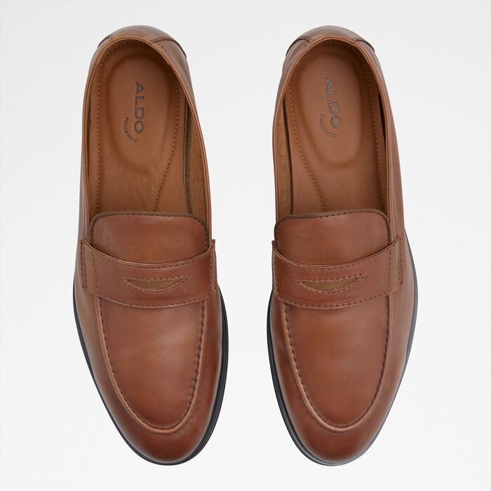 Loafers in cognac leather - JOURNEY