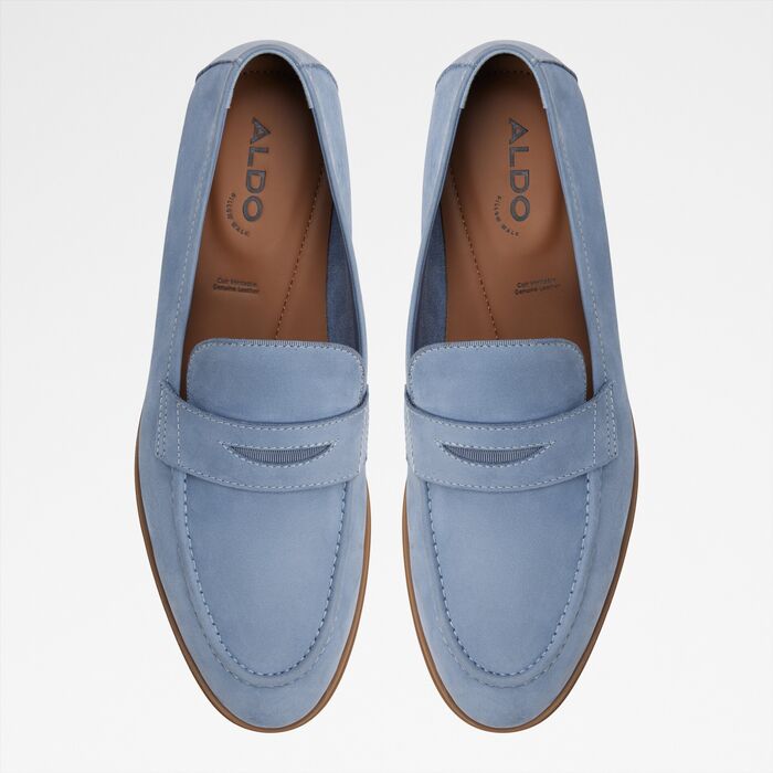 Loafers in blue leather - JOURNEY