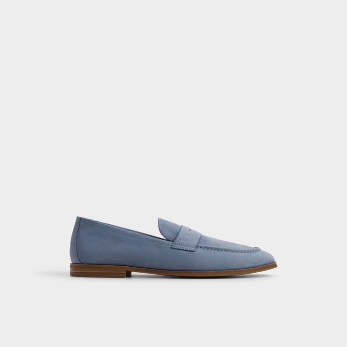 Loafers in blue leather - JOURNEY