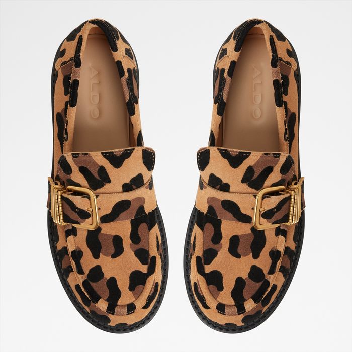 Flat loafers in black leather - KALYA