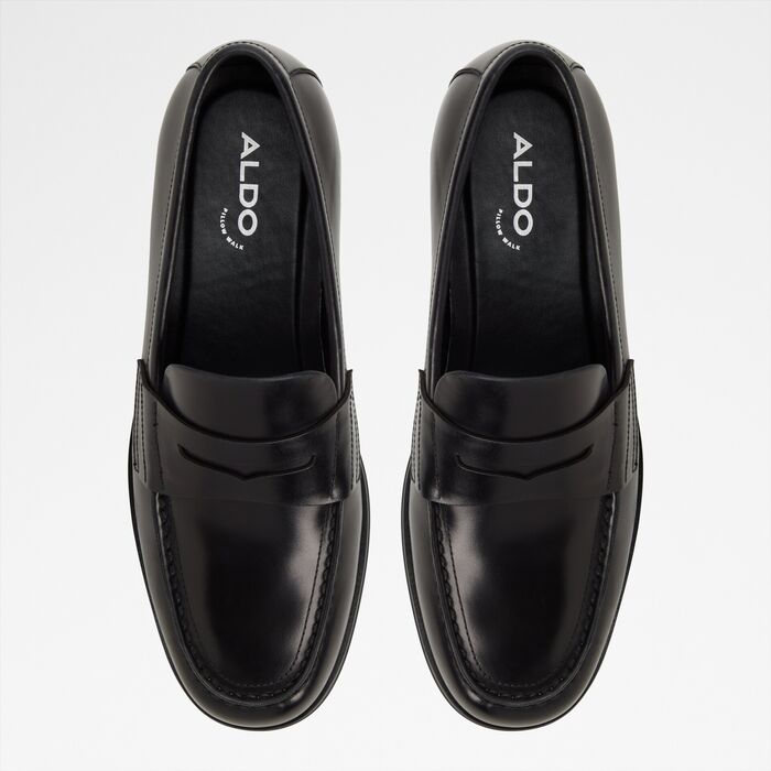 Loafers in black leather - KEIFER