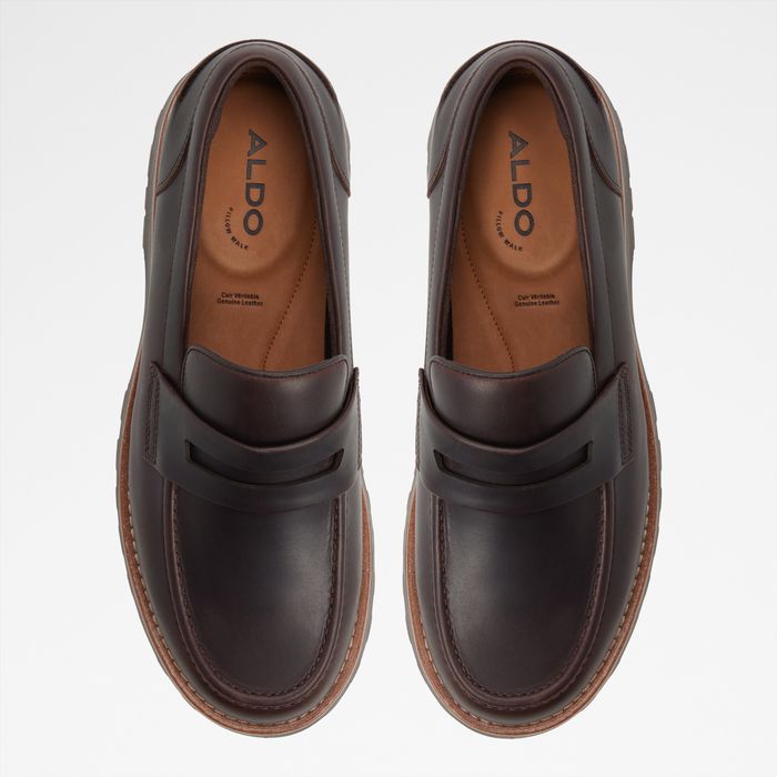 Loafers in brown leather - KOLE