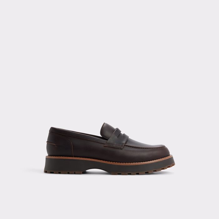 Loafers in brown leather - KOLE