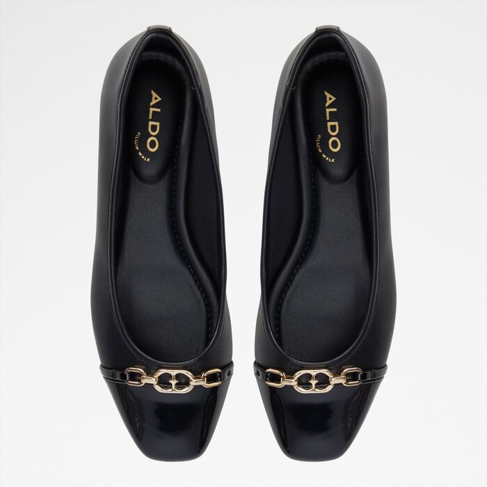 Flat ballerinas in black - KRISHELLE