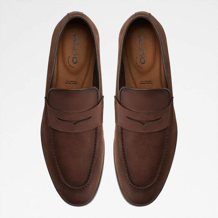 Loafers in brown leather - KRISTOF