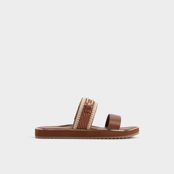 Flat sandals in cognac - LAGOON