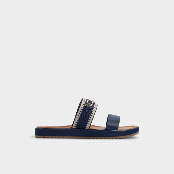 Flat sandals in navy - LAGOON