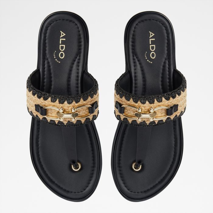 Flat sandals in black - LAJOLLA