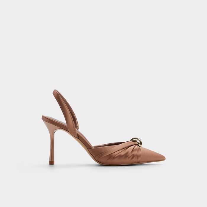 Stiletto heeled shoes in bronze - LARSYNN