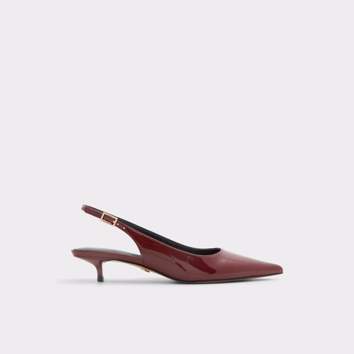 Stiletto heeled shoes in bordo patent - LENNOXIE