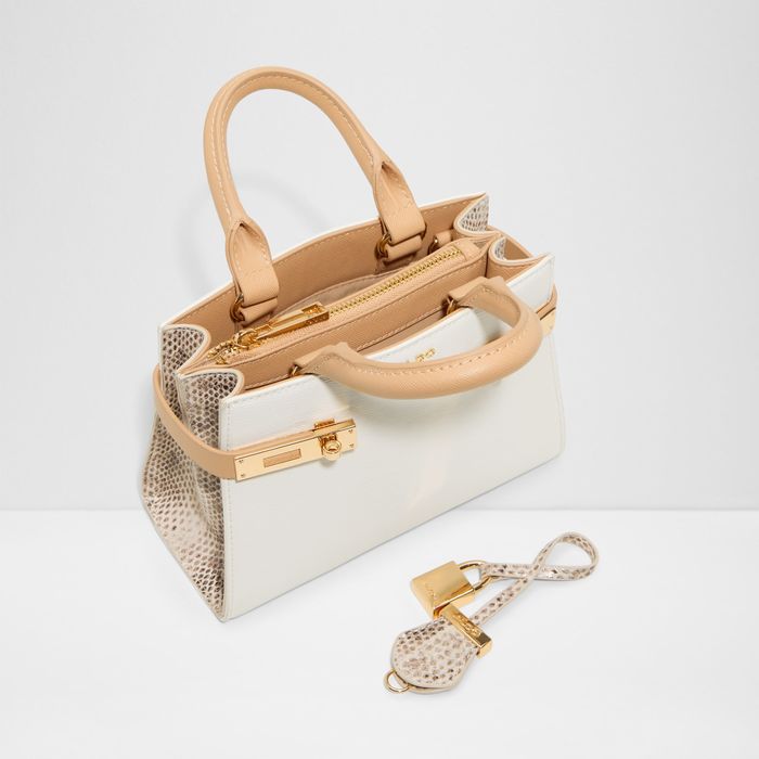 Handbag in white - LISBONNE