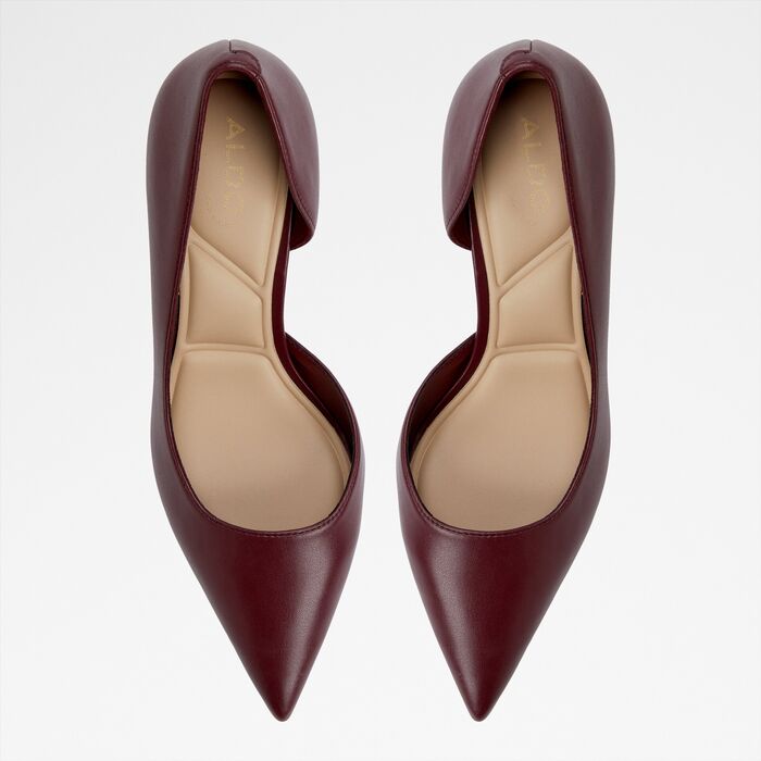 Kitten heeled shoes in bordo - LIVIANNA