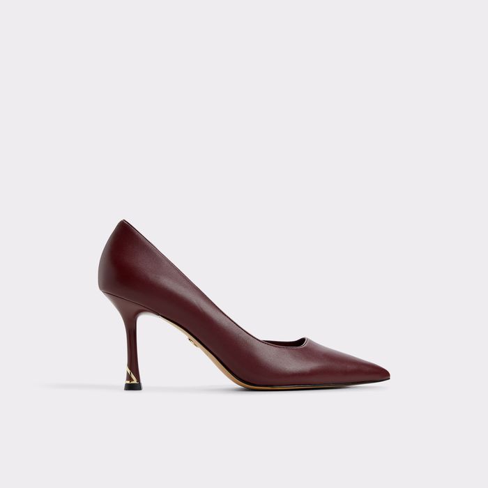 Kitten heeled shoes in bordo - LIVIANNA