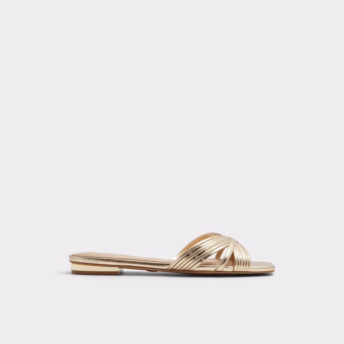 Flat sandals in gold - LOTA