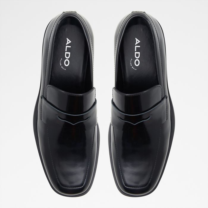 Loafers in black leather - LUKA